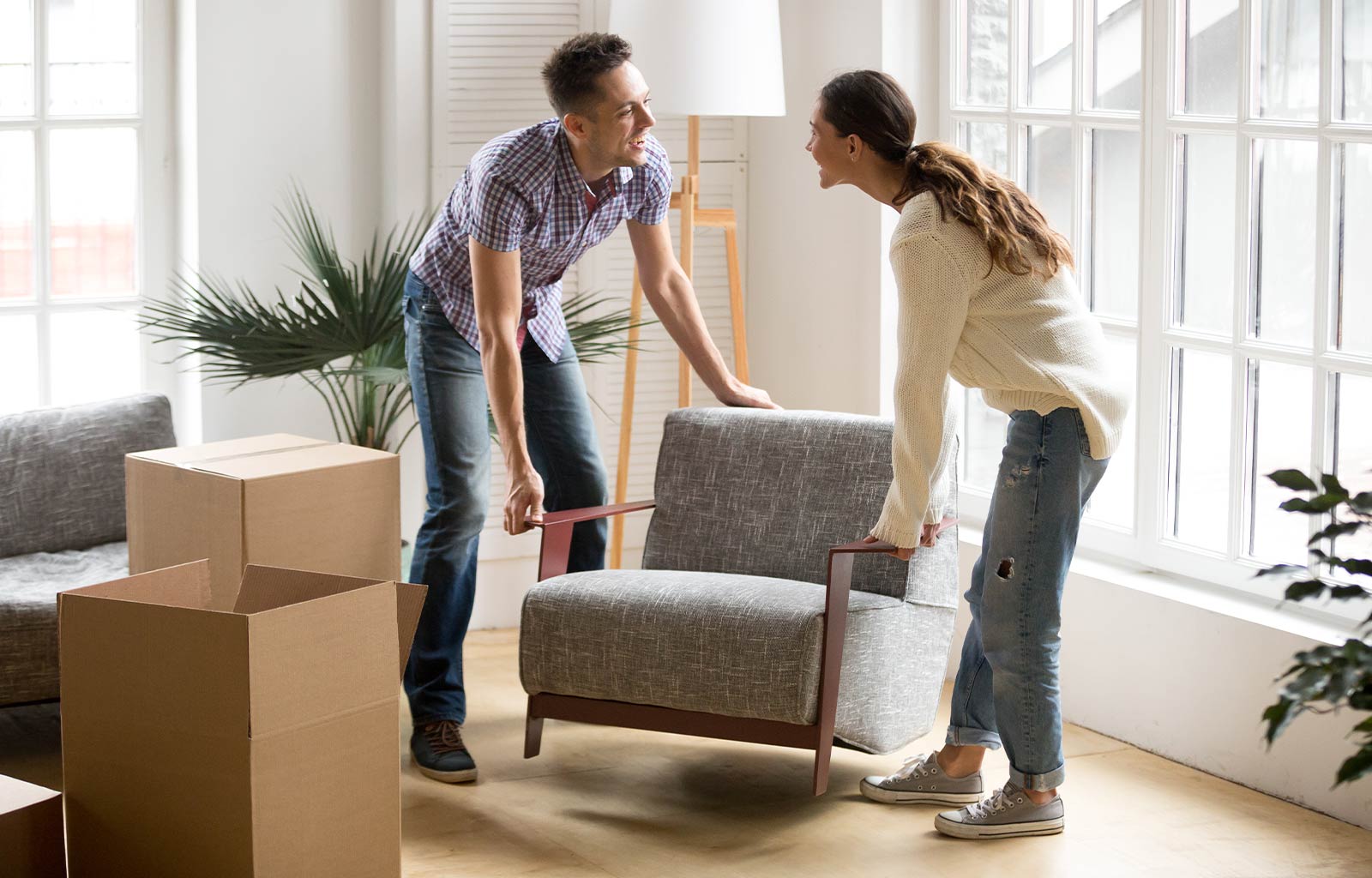 Excel Moving - Couple Moving Furniture